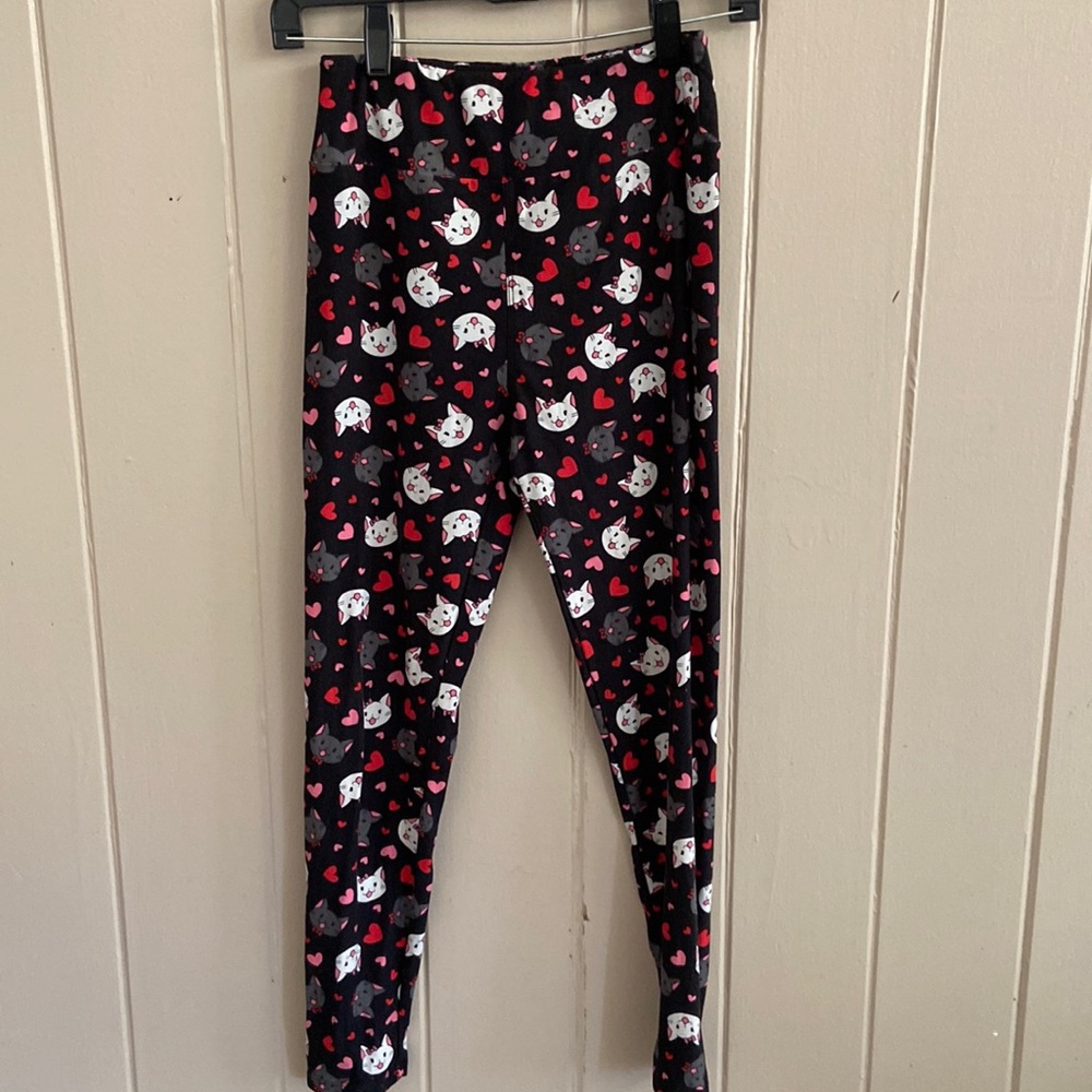 LuLaRoe Kitty Cat leggings-OS